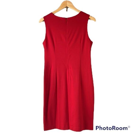 ALFRED SUNG Red Sheath Dress Size Small - Picture 5 of 10